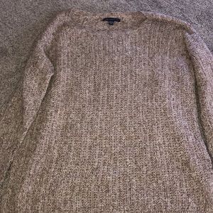 Light brown/tan knit sweater American Eagle M